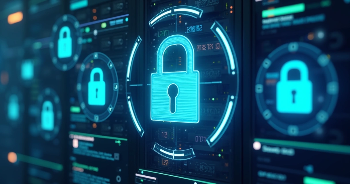 Painel de segurança digital em site WordPress 