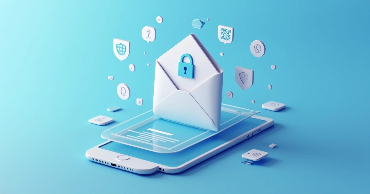 Ilustração de proteção digital em SMS cobrança Pix 