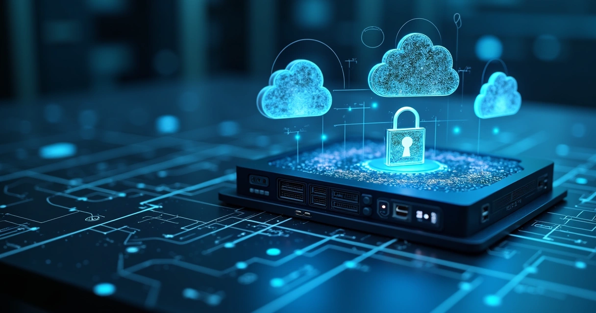 Firewall e dispositivos protegendo sistemas empresariais