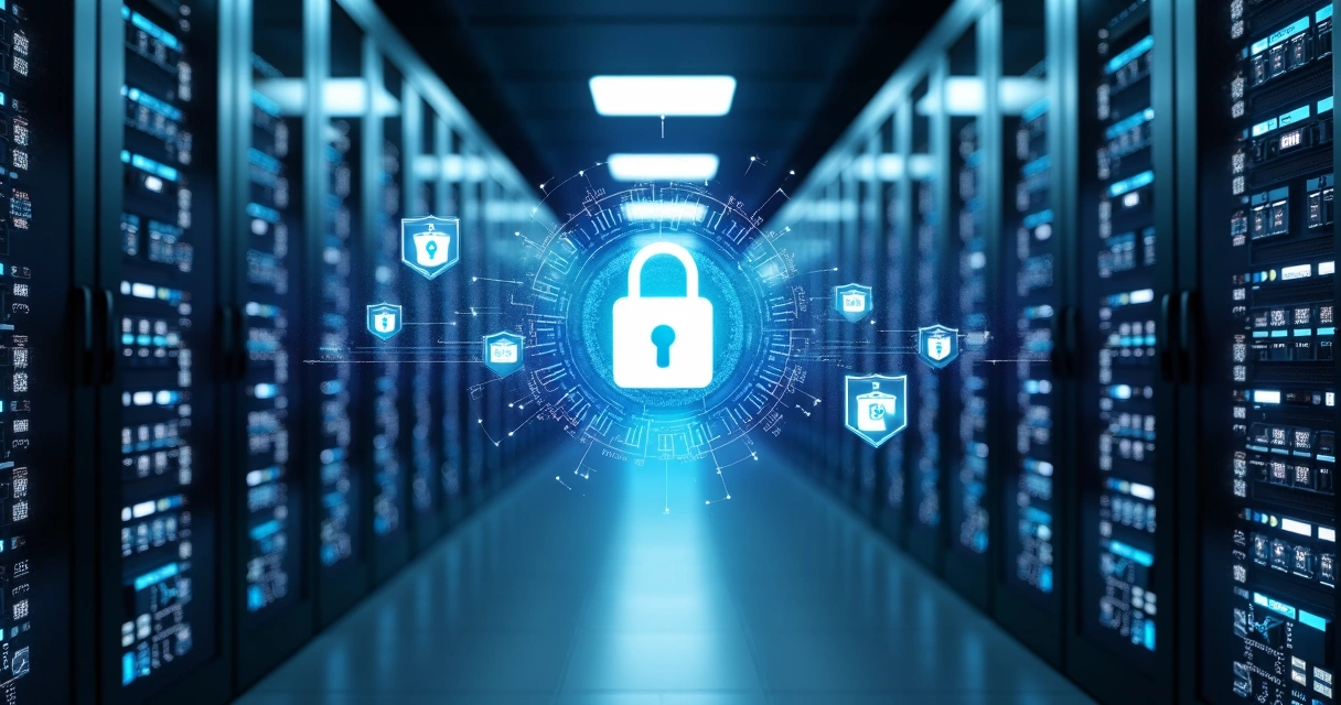 Servidor e cadeado digital em ambiente de transferência de dados 