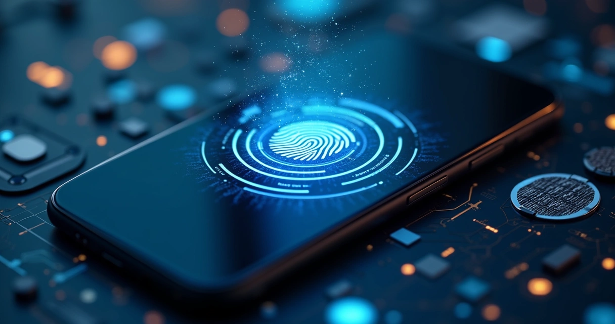 Ícones de cadeado e sinais de alerta em uma tela de celular, simbolizando segurança em e-commerce 