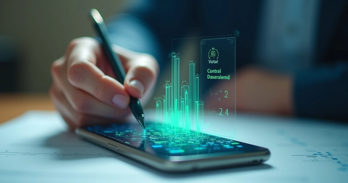 Interface mostrando votação digital segura em dispositivo móvel 