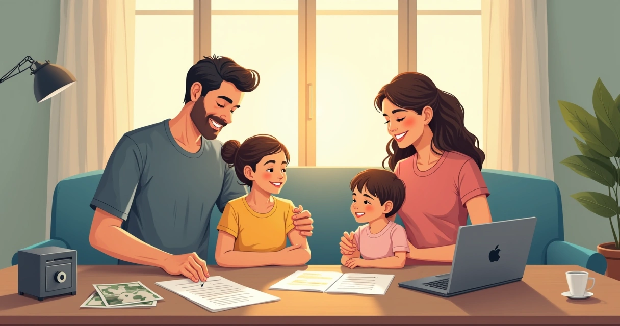 Família protegida financeiramente durante afastamento do provedor de alta renda 