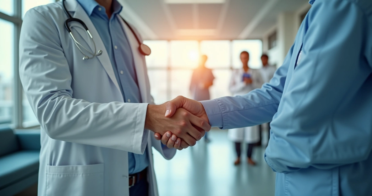 Médico protegido com seguro de responsabilidade civil em hospital 