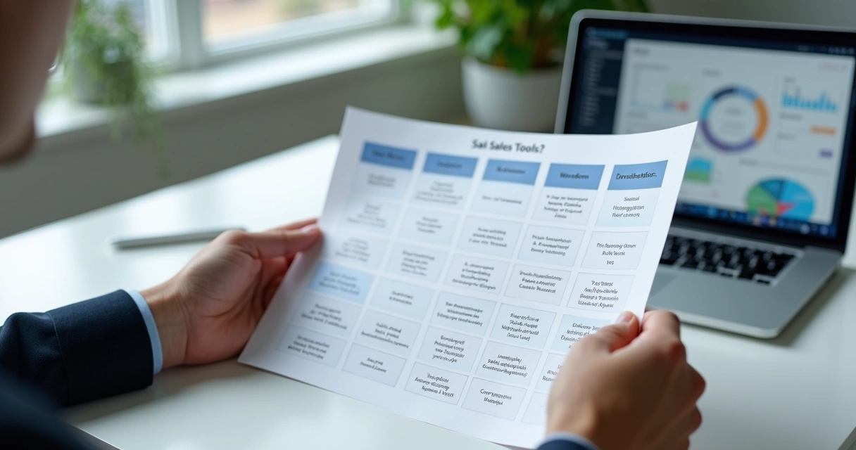 Gestor analisando e escolhendo ferramentas digitais para leads B2B 