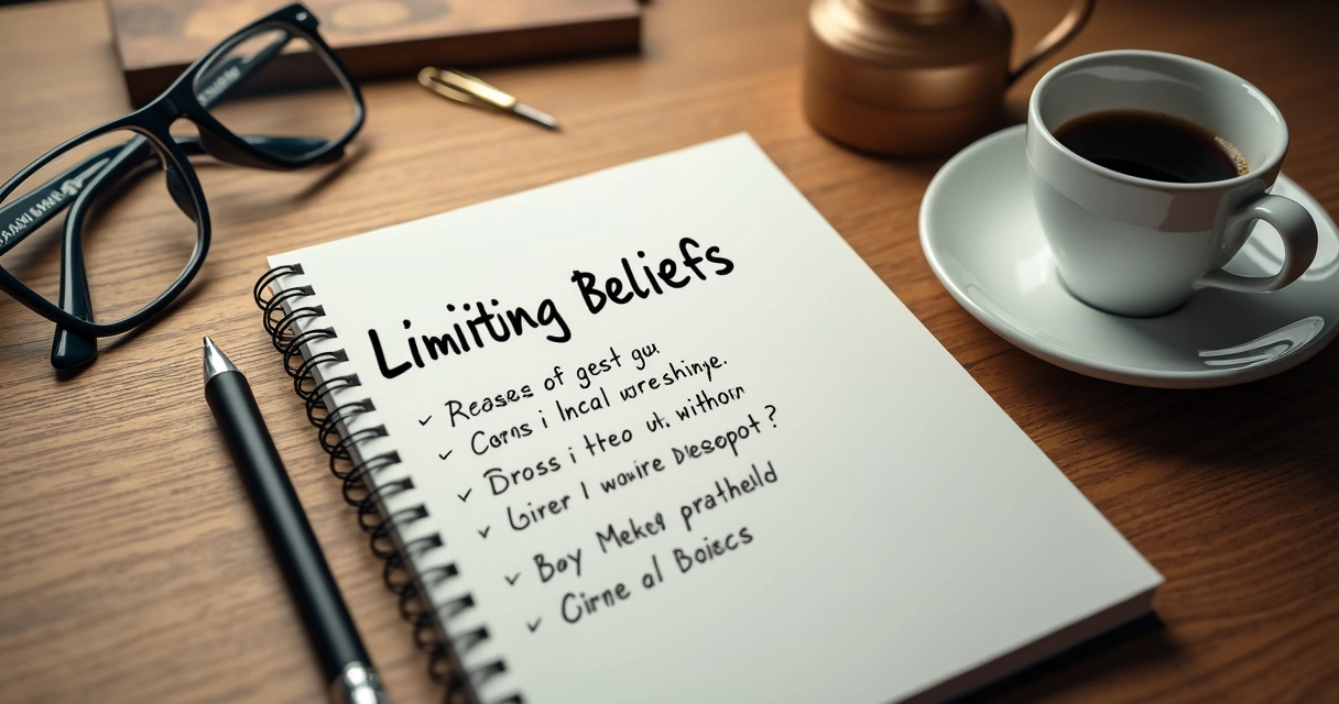 Señales escritas en papel, rodeadas de objetos personales 