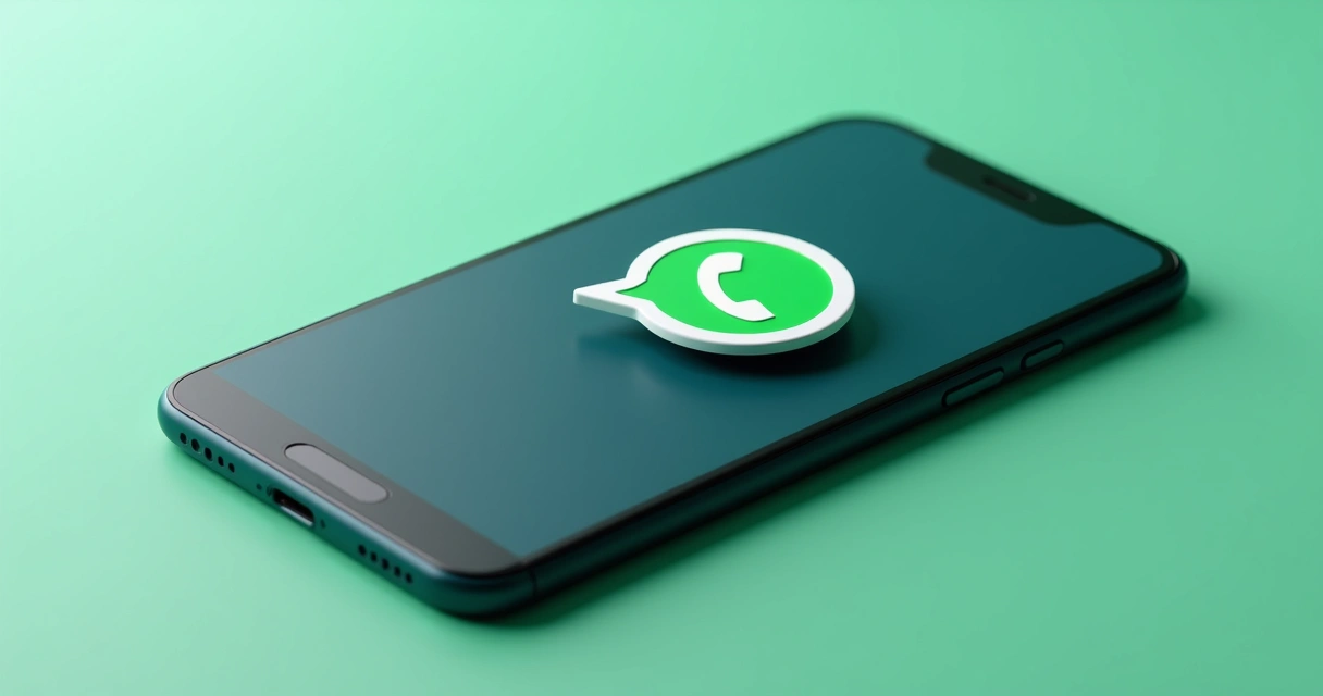 Tela de senha e autenticação em duas etapas com ícone de WhatsApp ao fundo