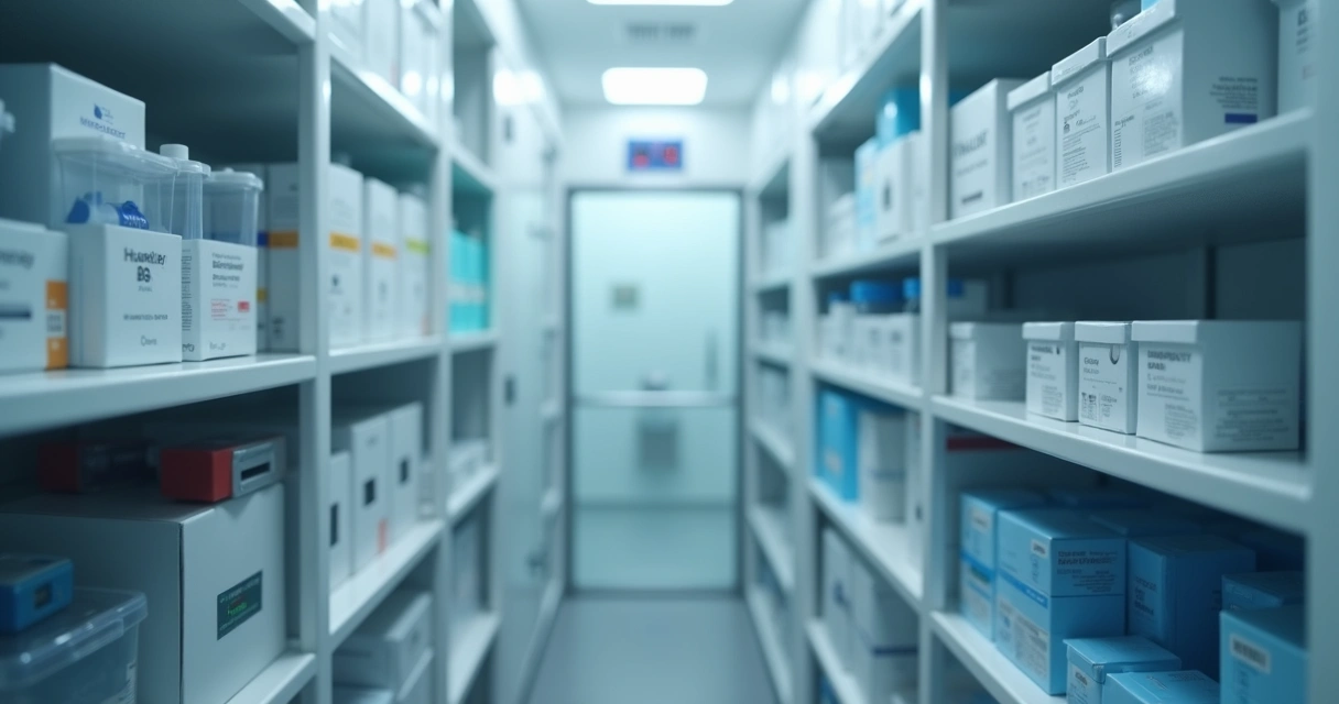 Sensor instalado em câmara fria farmacêutica