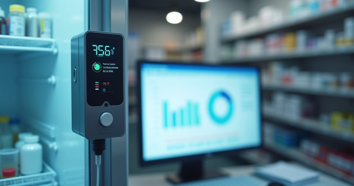 Sensor de temperatura integrado a tela de ERP