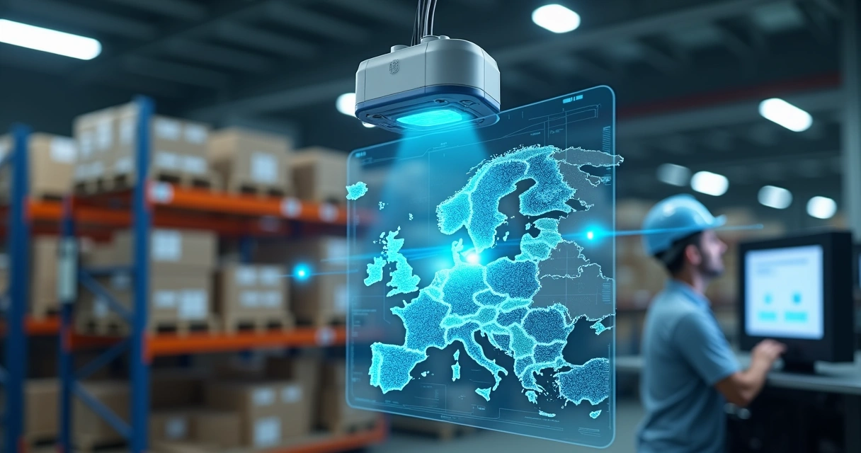 Sensor IoT integrado ao mapa digital de planta industrial 