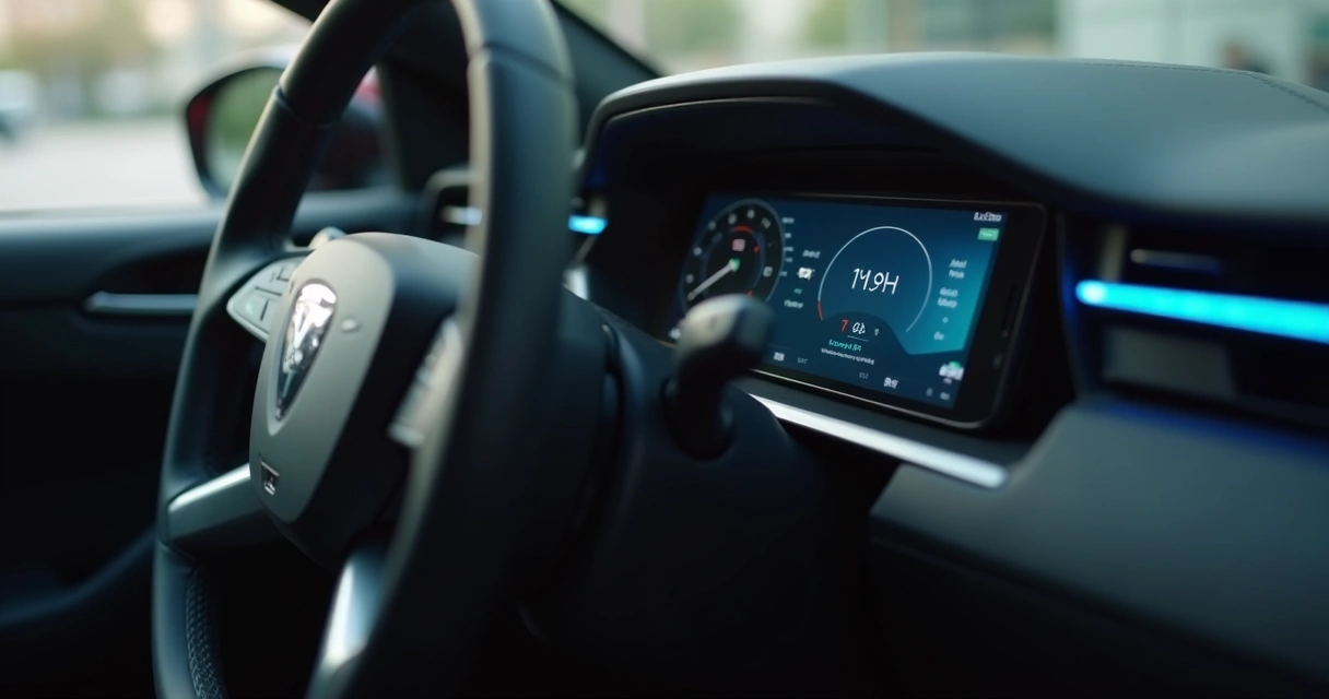 Sensor de movimento instalado em carro moderno 