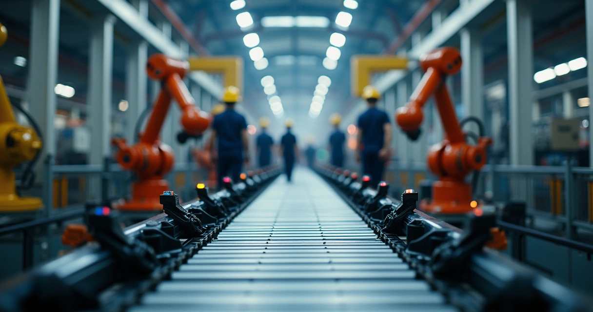 Sensores automáticos instalados em máquinas industriais 