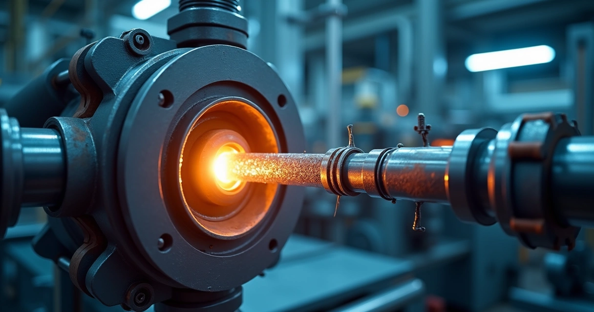 Sensores instalados em esteira industrial 