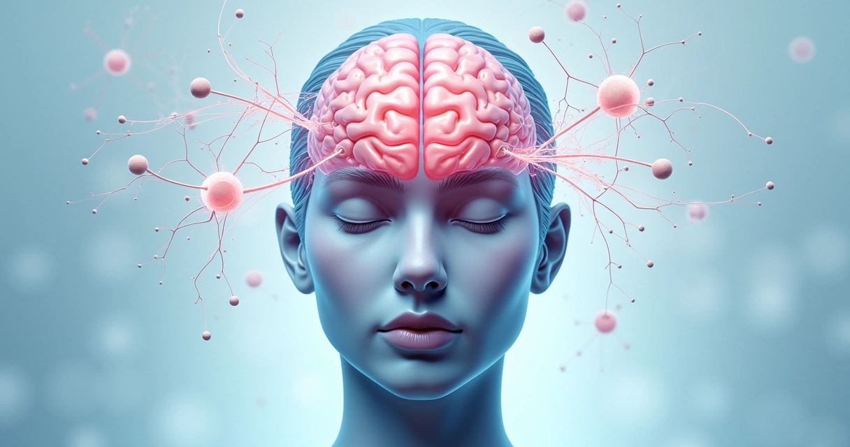 Cérebro humano com áreas sensoriais destacadas