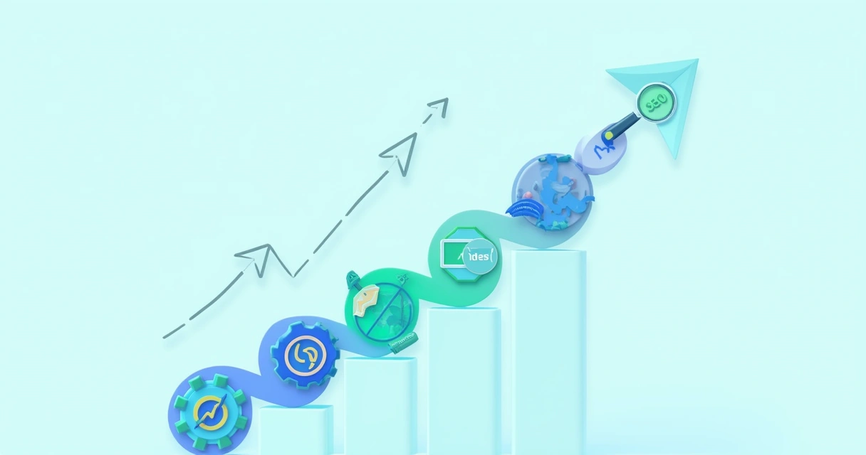 Gráfico mostrando integração entre SEO e automação de marketing 