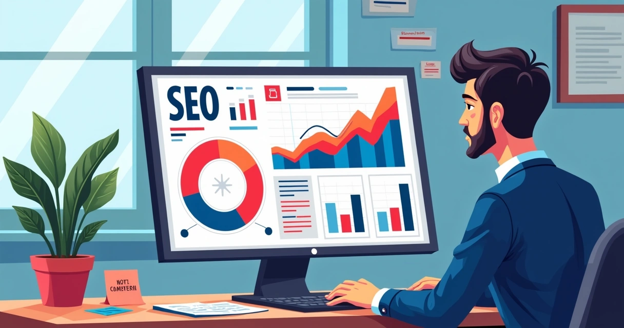 Gráfico de análise de SEO para campanhas eleitorais com palavras estratégicas em destaque 