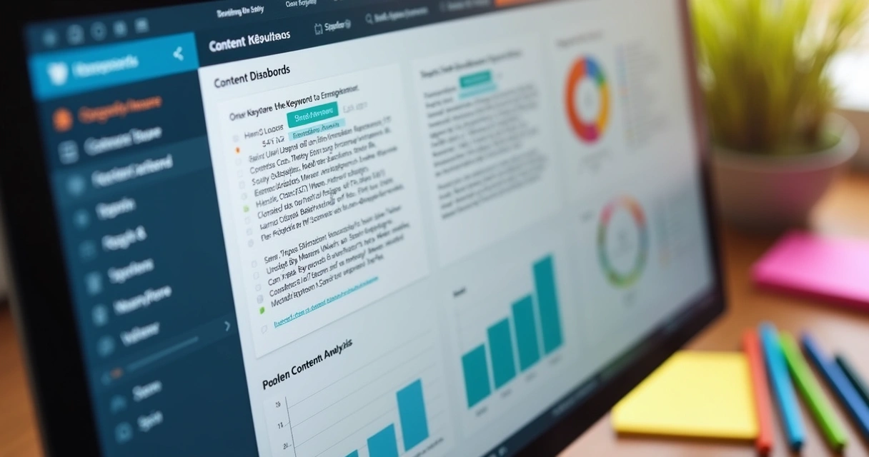 Análise de conteúdo SEO com textos destacados 