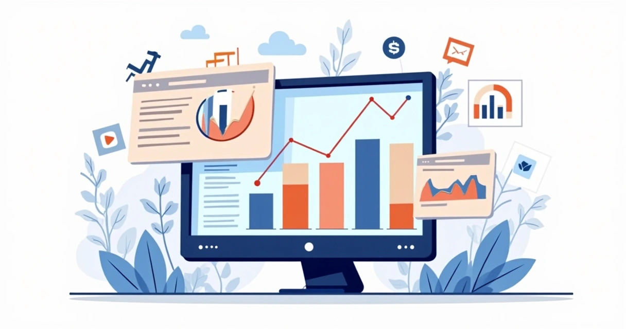 Ilustração sobre fatores de SEO e Core Web Vitals em destaque 