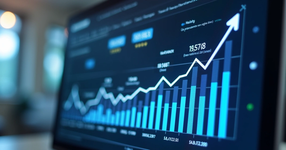 Gráfico de crescimento de resultados SEO para clínica dental