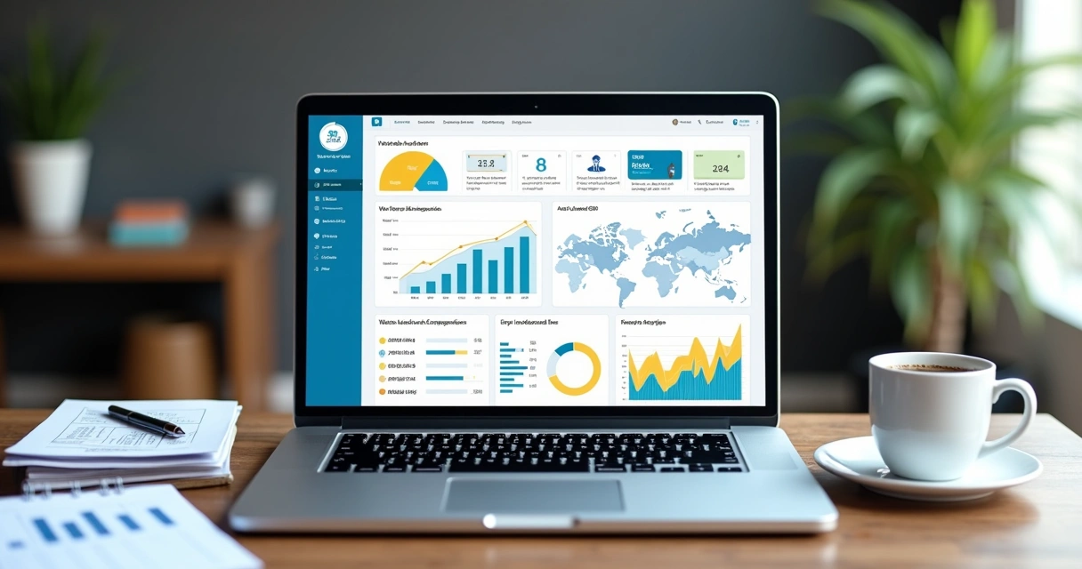 Painel de SEO e desempenho de site WordPress 