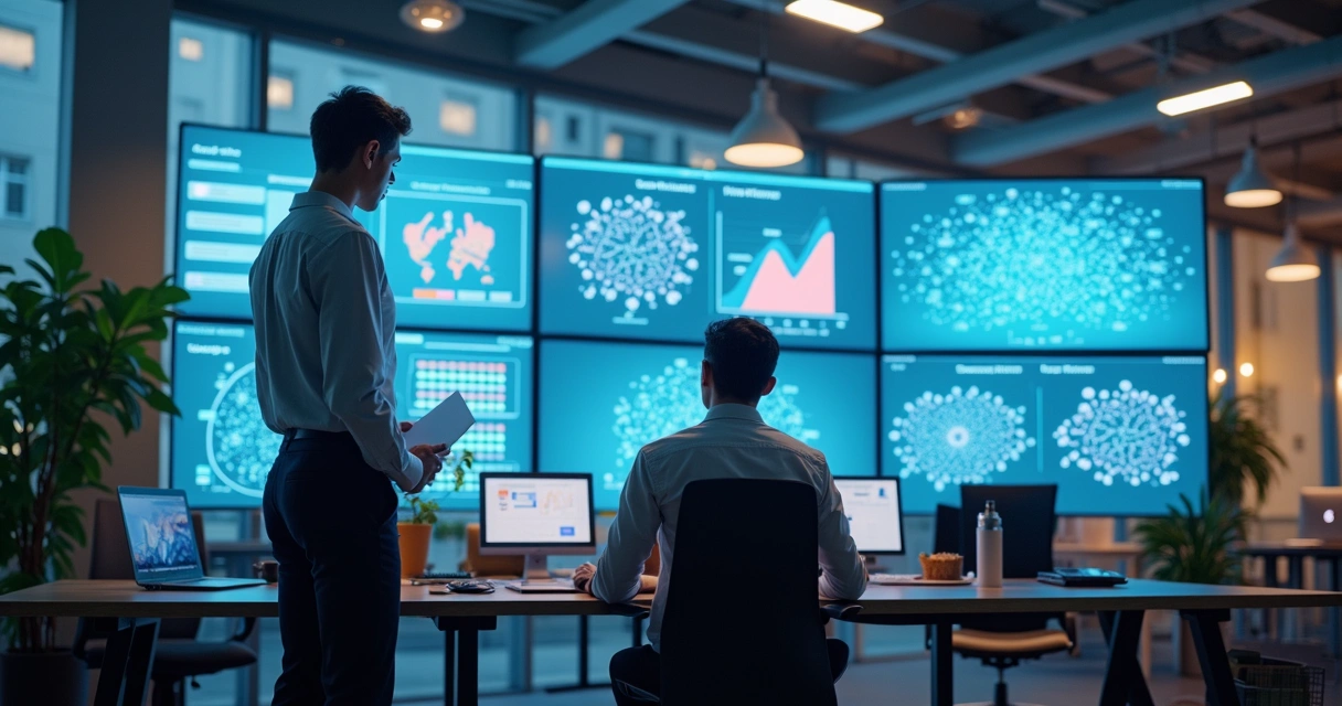 SEO na Era da IA: Como Construir Autoridade Além dos Rankings 1 Representação de IA e SEO atuando juntos em ambiente digital