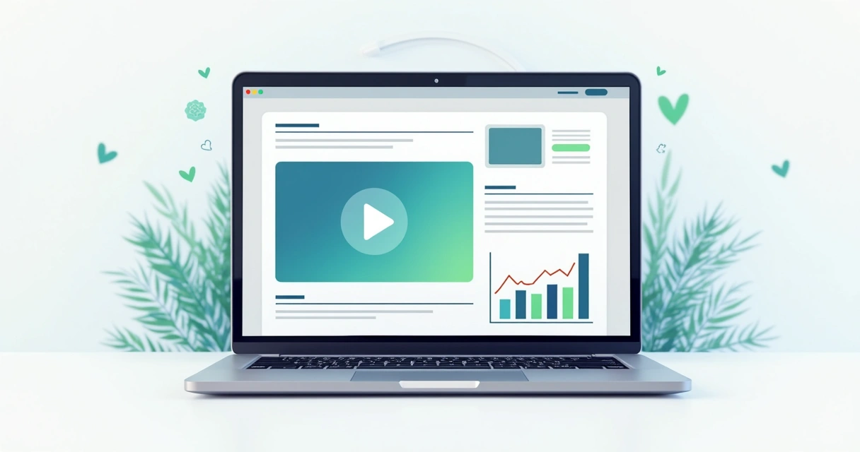 Conteúdo SEO com integração de vídeo, imagem e gráficos. 