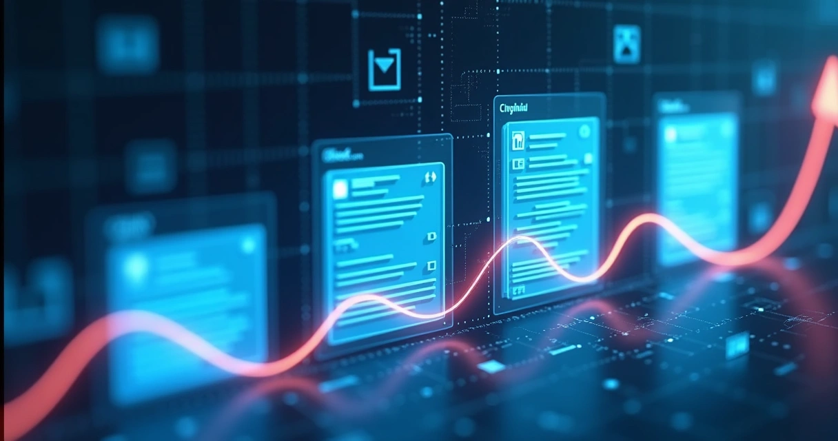 Gráficos mostrando evolução de engajamento e seguidores em série de posts no LinkedIn 