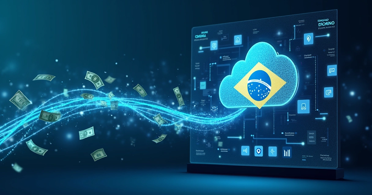 Representação digital de transferência de valores para serviços digitais no exterior 