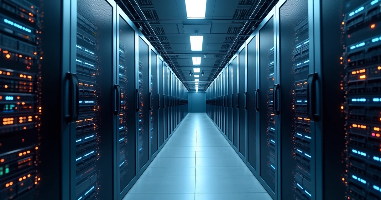 Servidores redundantes em datacenter corporativo 