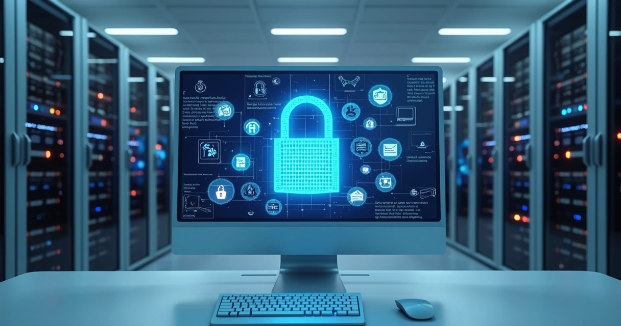 Servidor moderno com certificado SSL oferecido em escritório de advocacia 