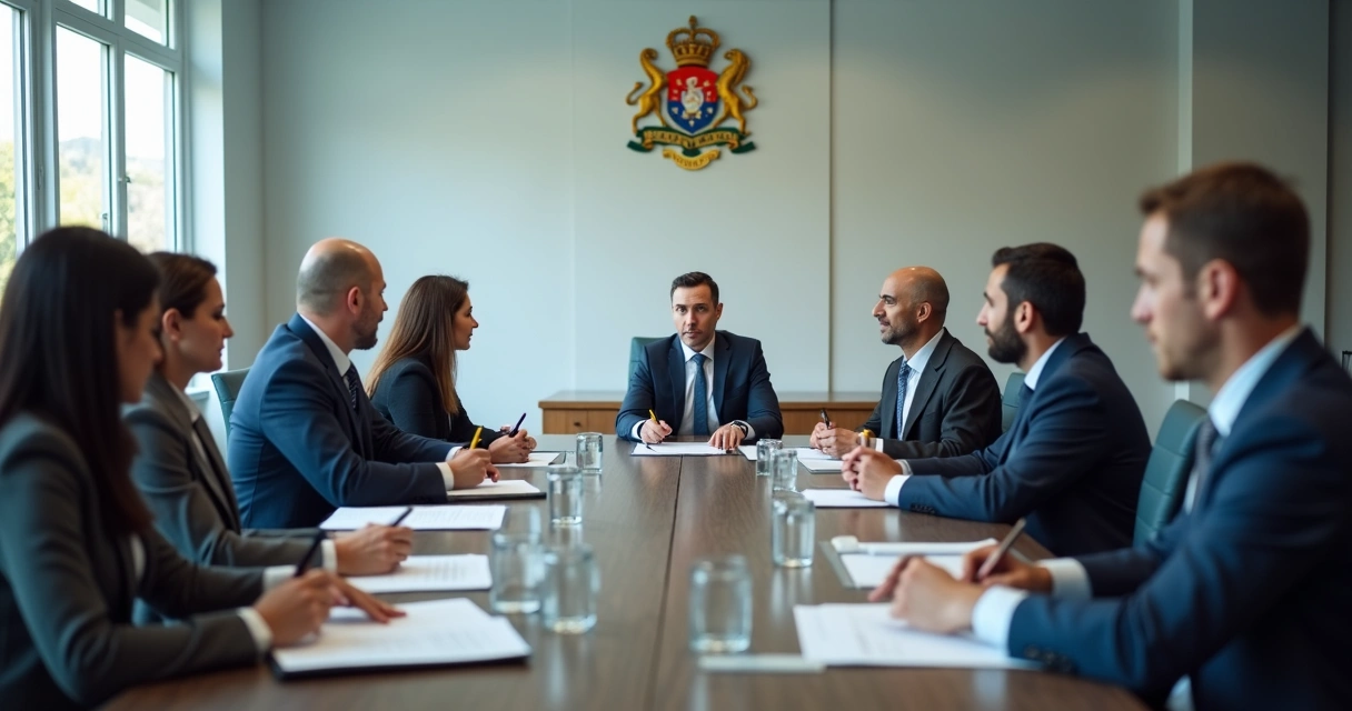 Servidores públicos em reunião no Paraná