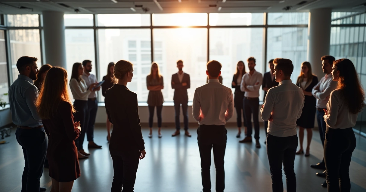 Sessão de constelação sistêmica em ambiente empresarial 