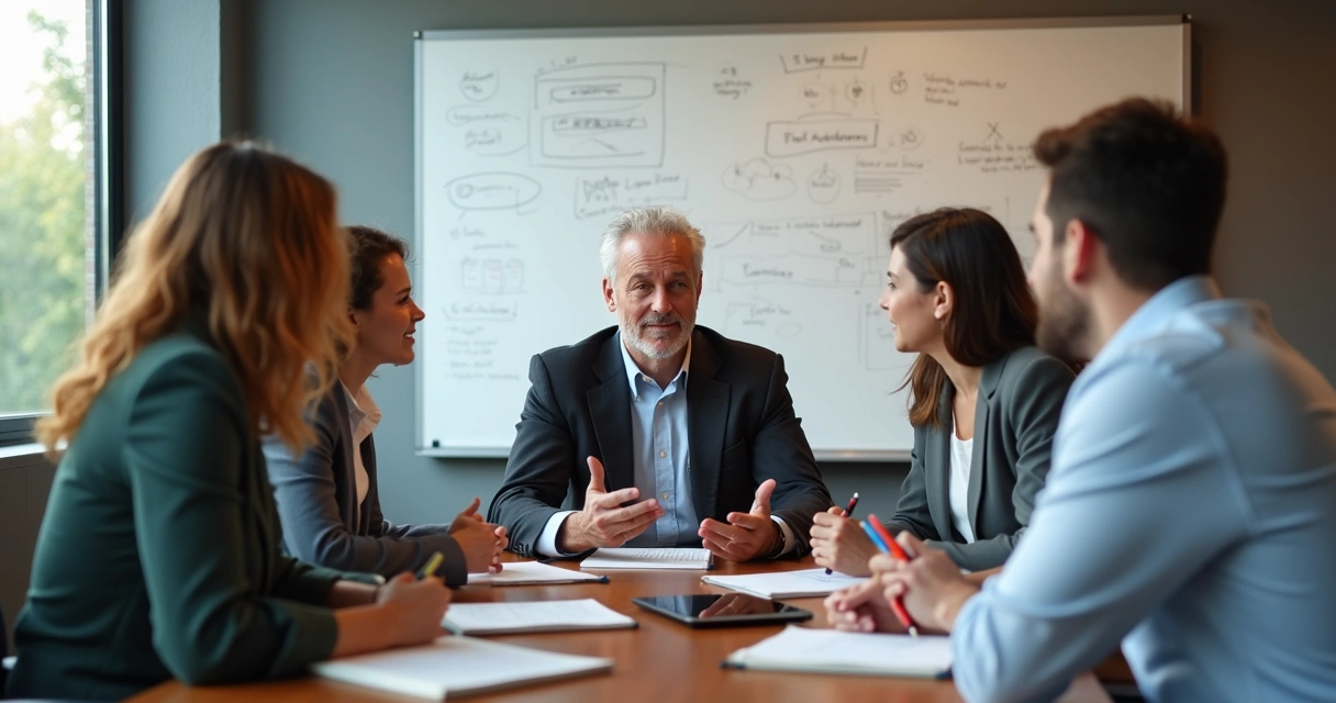 Mentoria empresarial com gestores e colaboradores