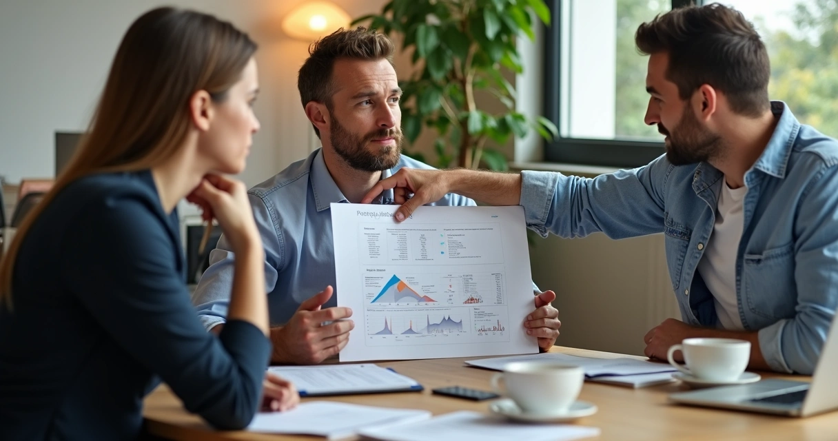 Sessão de mentoria empresarial, empresário compartilhando vivência com outro empresário 