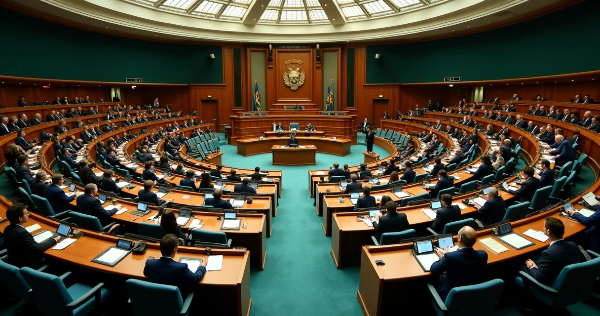 Sessão no plenário do Senado com votação e debate 
