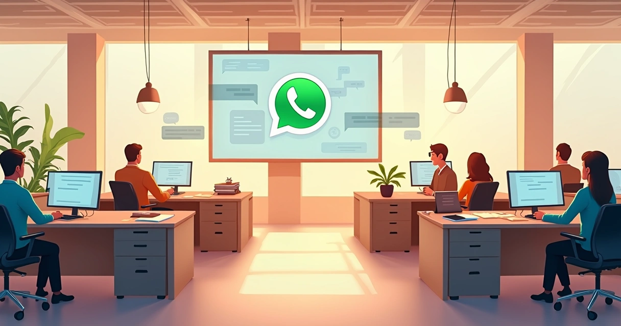 Equipe dividida por setores em atendimento 