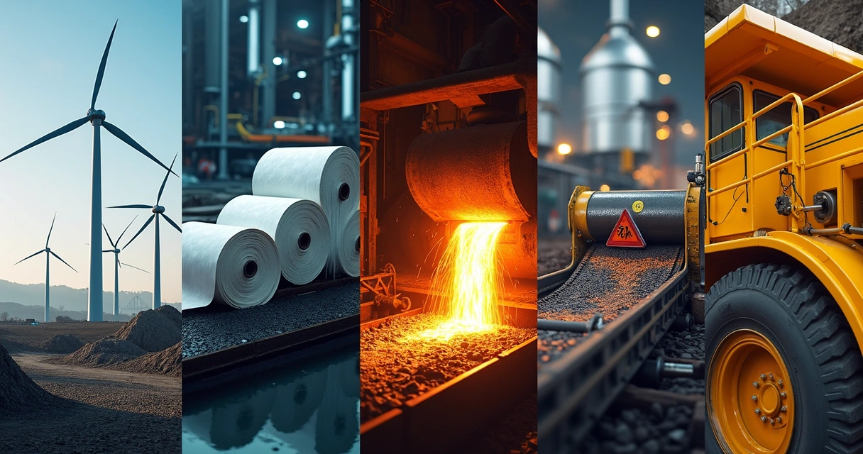 Vários setores industriais aplicando manutenção