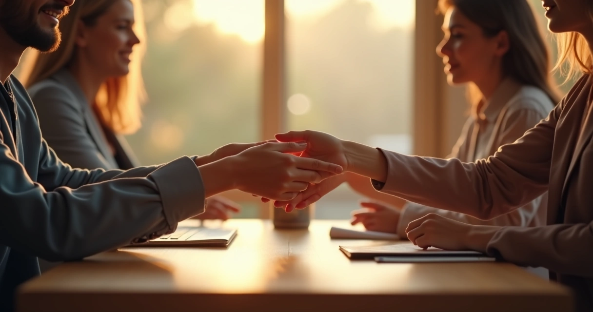 Hands reaching out in a gesture of support