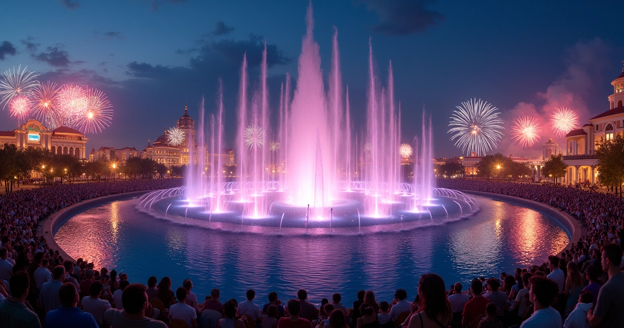 Show noturno no Epic Universe 