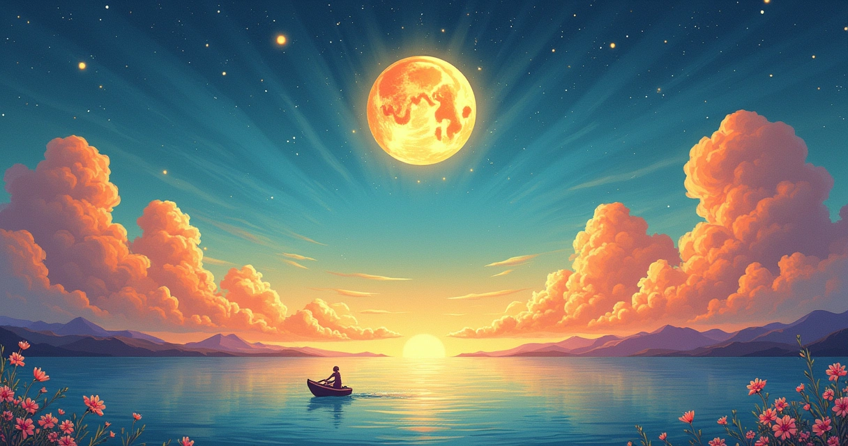 Ilustração dos 12 signos do zodíaco com características, simbolismos e cores distintivas para cada signo em um céu estrelado.