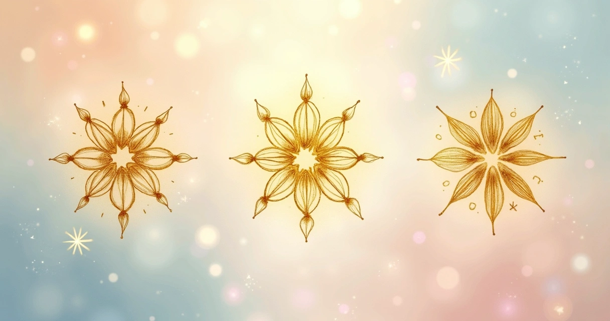 Desenho dos símbolos Cho Ku Rei, Sei He Ki e Hon Sha Ze Sho Nen em fundo claro. 