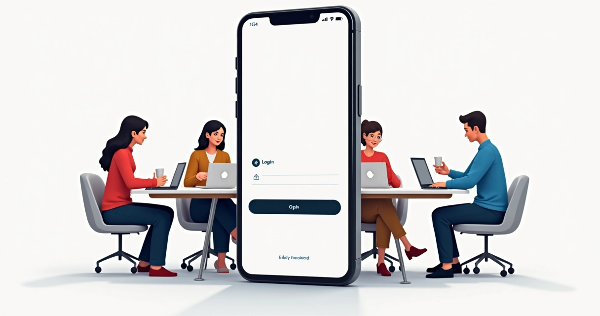 Basic app screen showing minimal features 