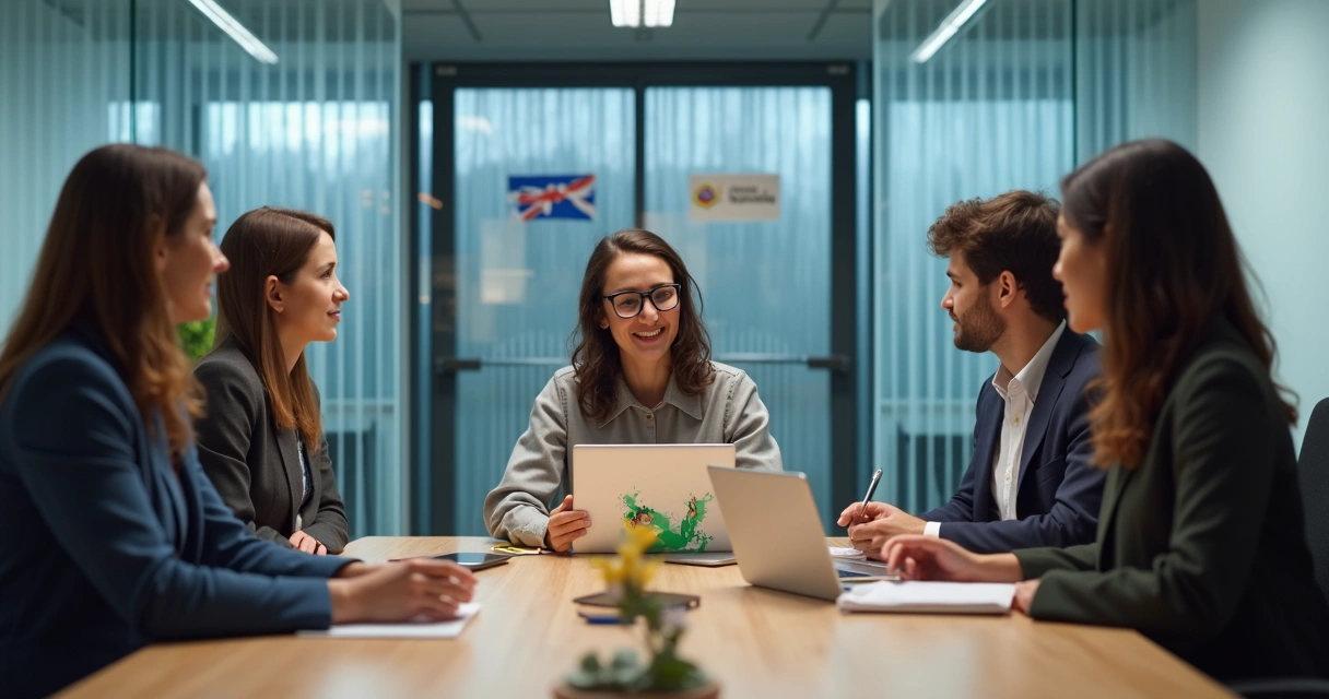 Simulação de entrevista para programador em equipe multicultural 