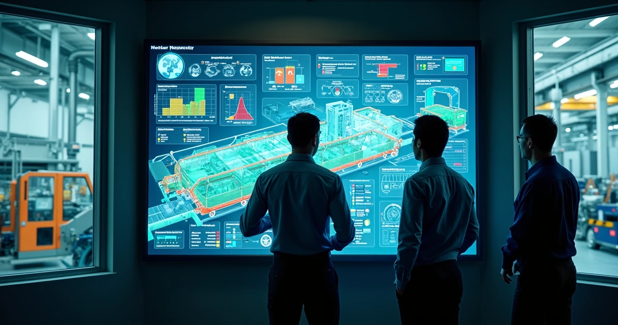 Simulação virtual de processo produtivo com dashboards e dados em tempo real 