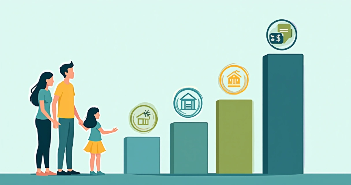 Gráfico demonstrando impacto financeiro da carência para pais de alta renda 