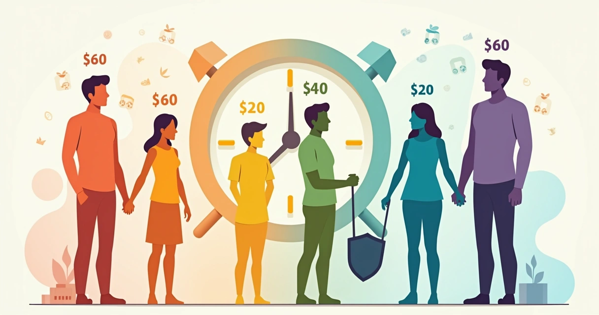 Simulação de valores de seguro de vida por idade 