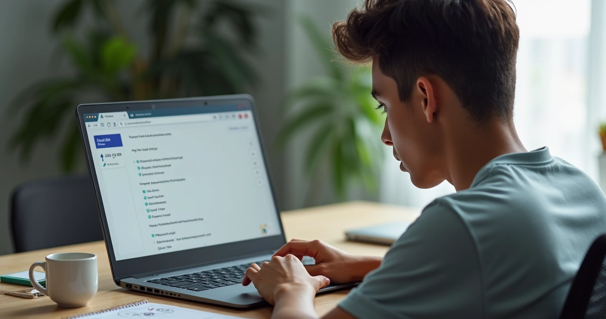 Tela de computador mostrando simulado da CNH online