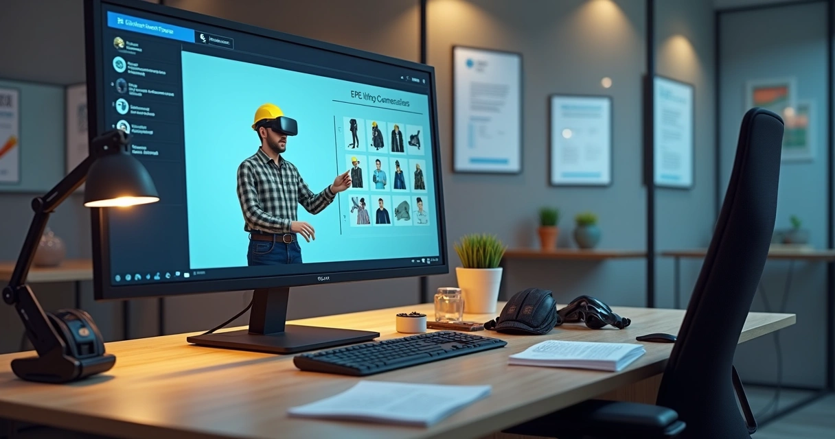 Simulador virtual de treinamento em EPI 