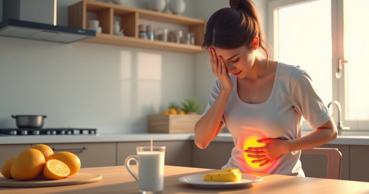 Tabela de sintomas da intolerância à lactose após ingestão de laticínios 