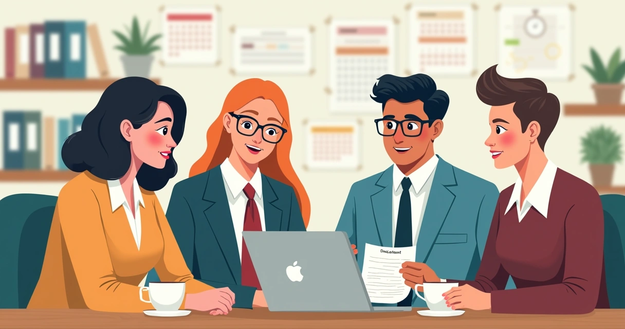 Representantes sindicais conversando com profissionais de comunicação 